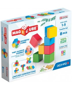 Cuburi magnetice Geomag - Magicube Creații, 8 părți