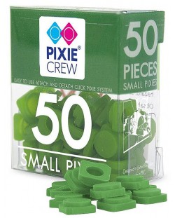 Pixie Crew Pixeli mici de silicon - verde închis, 50 de bucăți