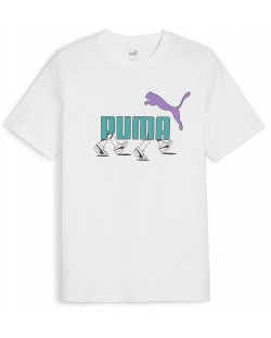 Tricou pentru bărbați Puma - Graphics Sneaker Tee, alb