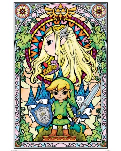 Poster maxi Pyramid - The Legend Of Zelda (Stained Glass)