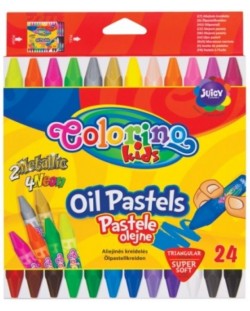 Pasteluri uleioase Colorino Kids - 24 culori