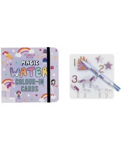Carti magice Floss&Rock - Coloreaza cu apa, Unicorni