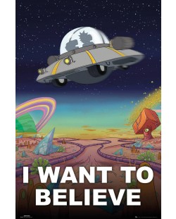 Poster maxi GB Eye Rick and Morty - I Want to Believe