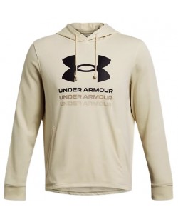 Hanorac pentru bărbați Under Armour - Rival Terry Graphic , bej