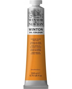 Vopsea ulei Winsor & Newton Winton - Galben de cadmiu închis, 200 ml