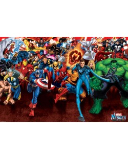 Poster maxi Pyramid - Marvel Heroes (Attack)