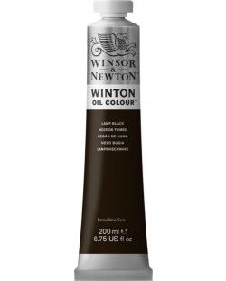 Winsor & Newton Winton Vopsea de ulei Winton - Lamp Black, 200 ml