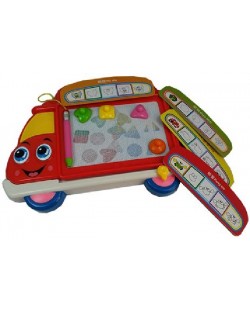 Placă de desen magnetică Raya Toys - Camion, roșu