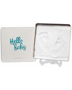 Cutie si kit pentru amprenta bebe Baby Art - Hello Baby