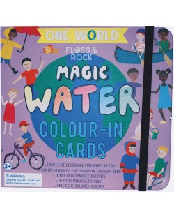 Carti magice Floss&Rock - Coloreaza cu apa, Lume