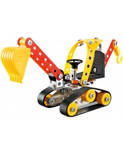 Constructor de metal  Feng Build and play –Excavator, 65 piese