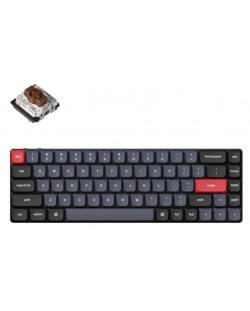 Tastatură mecanică Keychron - K7 Pro, H-S, Gateron Brown, RGB, negru
