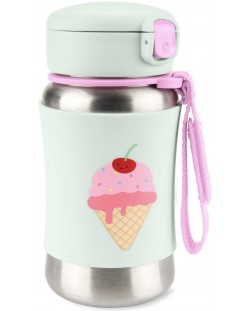 Sticlă metalică Skip Hop Spark Style - Ice Cream, 350 ml