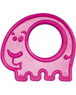 Dentitie moale pentru bebelusi Canpol - Pui de elefant, roz