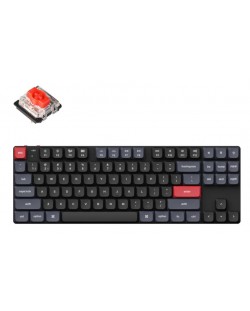 Tastatură mecanică Keychron - K1 Pro QMK/VIA, TKL, Red, RGB, negru
