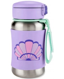 Sticlă metalică Skip Hop Spark Style - Seashell, 350 ml