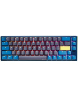 Tastatura mecanica Ducky - One 3 Daybreak SF 65%, MX Black, albastra