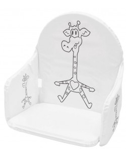 Tampă moale pentru scaun de masă din lemn New Baby - Girafă