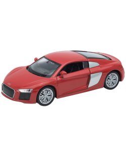 Mașină din metal Welly - Audi R8 V10, 1:34, roșu