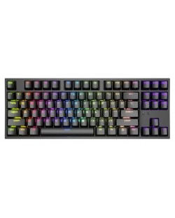 Tastatură mecanică Genesis - Thor 404 TKL, Kailh box maro, RGB, negru