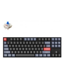 Tastatură mecanică Keychron - K8 Pro HS TKL, Blue, RGB, negru