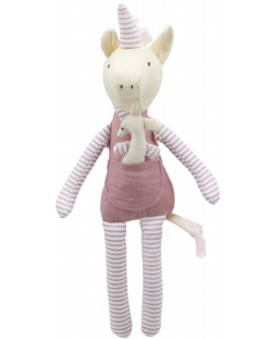 Papusa moale The Puppet Company - Unicorn cu pui, 30 cm
