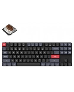 Tastatură mecanică Keychron - K1 Pro QMK/VIA, TKL, Brown, RGB, negru