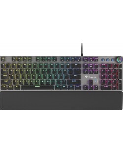 Genesis Mechanical Gaming Keyboard Thor 400 RGB Backlight Red Switch US Layout Software	