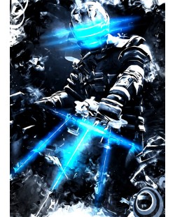 Poster metalic Displate - Dead Space - White noise
