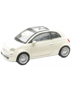 Mașinuță din metal Newray - FIAT 500, alb, 1:43