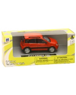 Mașinuță metalică Newray - Fiat Panda 4x4, roșie, 1:43