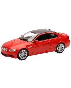 Mașinuță metalică Newray - BMW 3 Coupe, roșie, 1:24