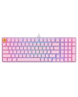 Tastatură mecanică Glorious - GMMK 2 Full-Size, Fox, RGB, roz