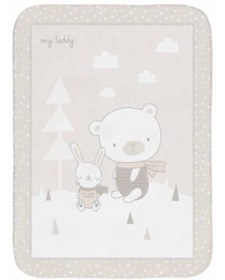 Pătură moale pentru bebeluși Kikkaboo - My Teddy, 80 х 110 cm