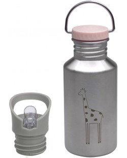 Sticlă metalică Lassig - Giraffe, 500 ml