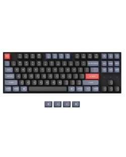 Tastatură mecanică Keychron - K8 Pro HS TKL, Brown, RGB, negru