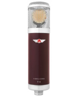 Microfon Vanguard - V4, roșu/argintiu