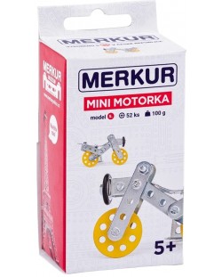 Мини метален конструктор Merkur - bicicletă 52 piese