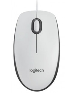 Mouse Logitech - M100, optic, alb
