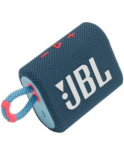 Mini boxa JBL - Go 3, albastra/roza