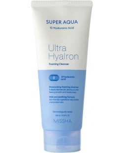 Missha Super Aqua Spumă de curățare 10x Ultra Hyalron, 200 ml