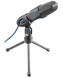 Microfon Trust - Mico, PC, negru/albastru