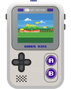 Consolă mini My Arcade - Gamer Mini Classic 160in1, gri/mov