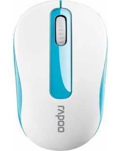 Mouse RAPOO - M10 Plus, optic, wireless, alb/albastru