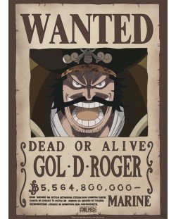 Mini poster GB eye Animation: One Piece - Gol D. Roger Wanted Poster