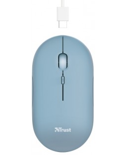 Mouse Trust - Puck, wireless, albastru