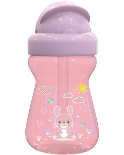 Sticluță sport Lorelli Baby Care - Animals, 200 ml, roz