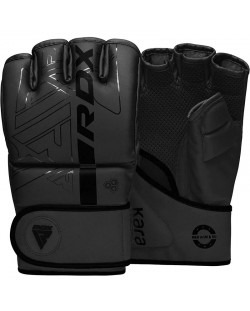 MMA mănuși RDX - F6 Kara Grappling Gloves, negru