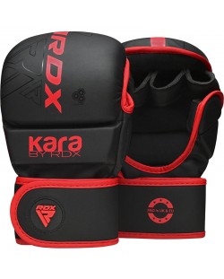 MMA mănuși RDX - F6 Kara , negru/roșu
