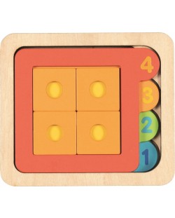Goki Multilayer Puzzle din lemn - 15 piese